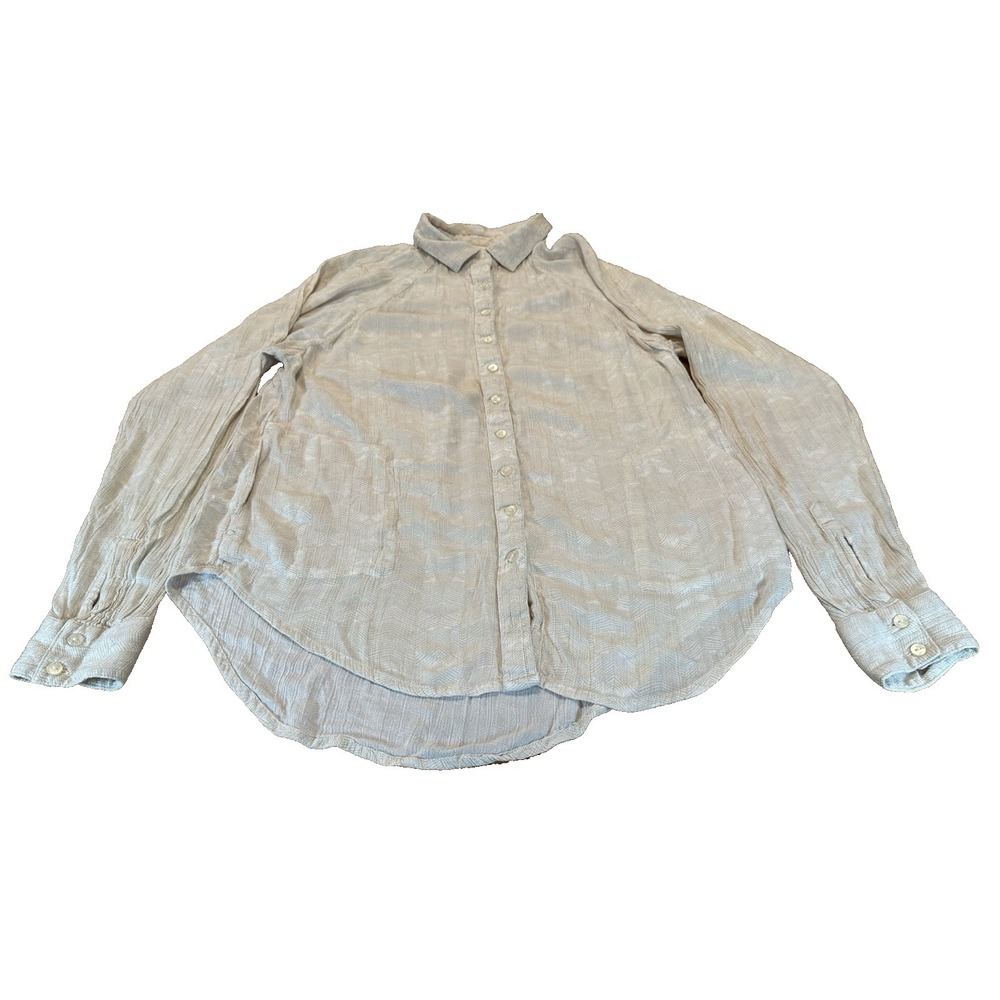 PrAna Breathe Top Womens‎ Long Sleeve Button Up Boho Cottage Size S